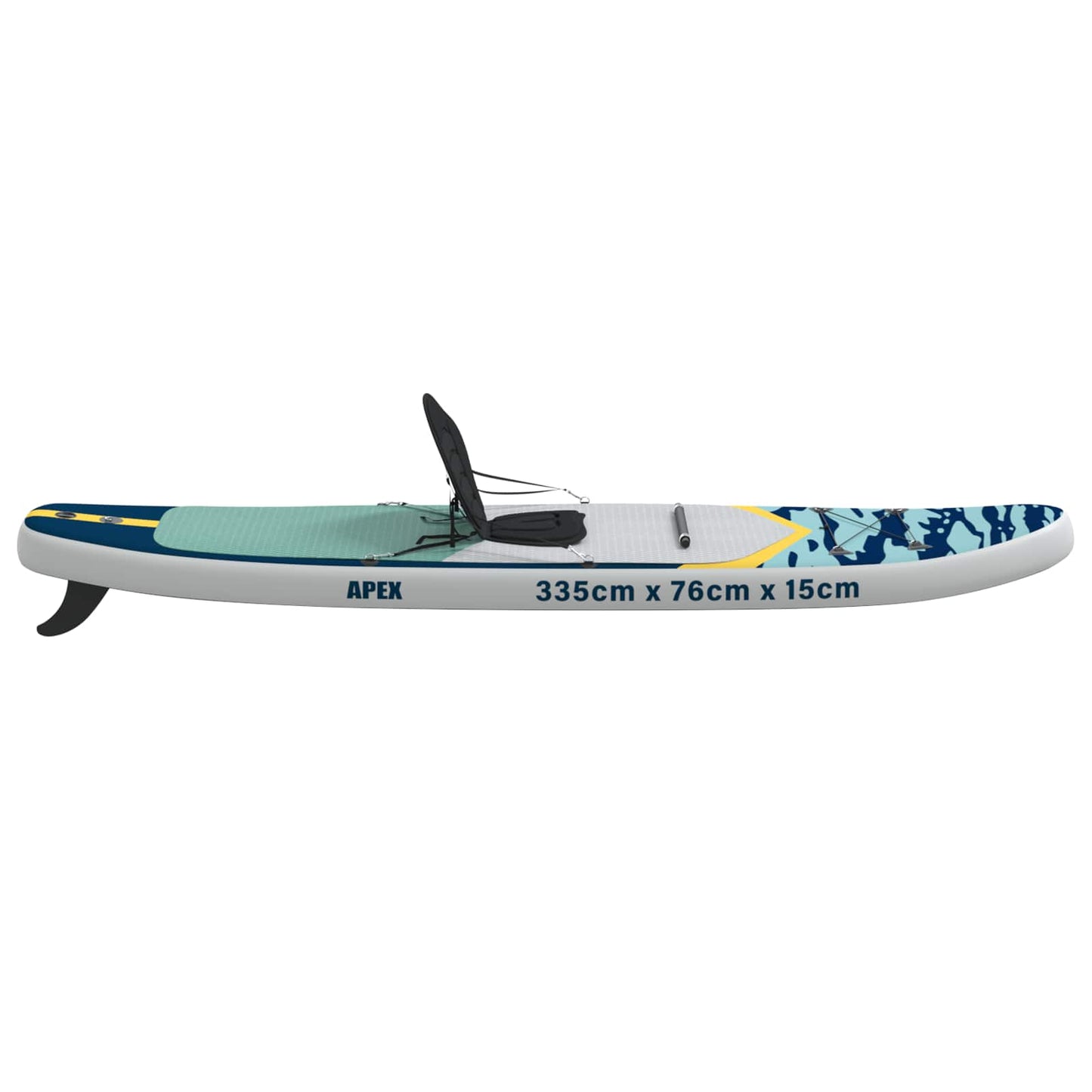 SUP Board with Seat 2-in-1 APEX 335 x 76 x 15 cm Blue for