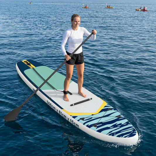 SUP Board with Seat 2-in-1 APEX 366 x 81 x 15 cm Blue for