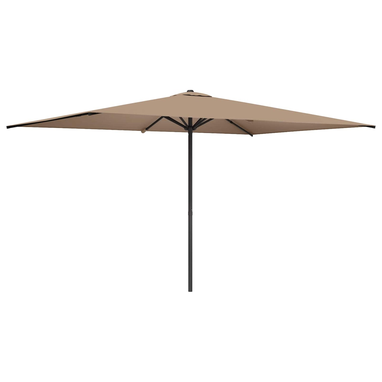 Garden Parasol 200 x 300 cm Polyester Rectangular Taupe