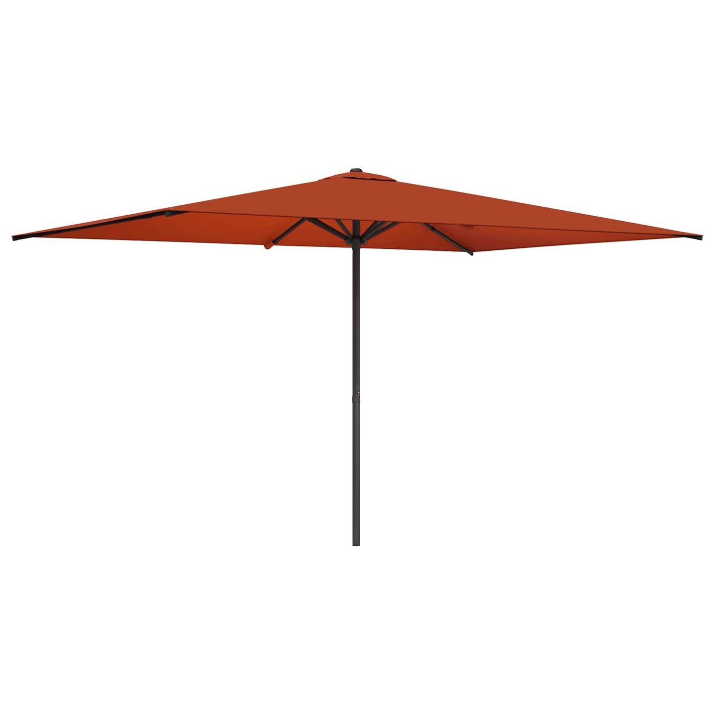 Garden Parasol 200 x 300 cm Polyester Rectangular Terracotta