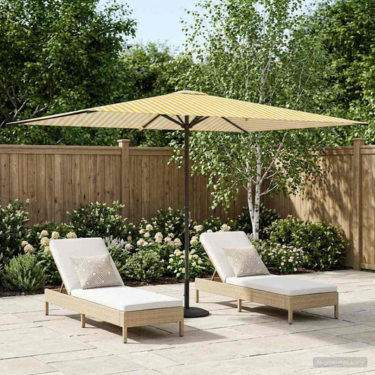 Garden Parasol 200 x 300 cm Polyester Rectangular