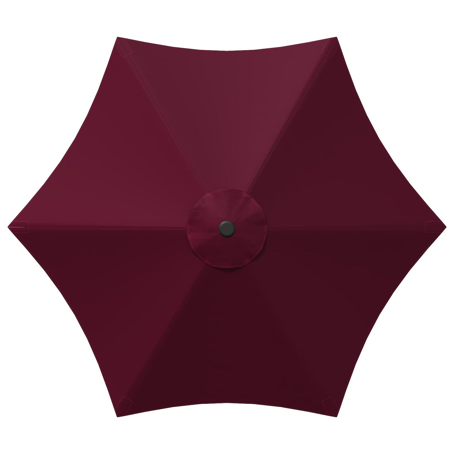 Garden Parasol 230 x 230 cm Polyester Rectangular Bordeaux Red