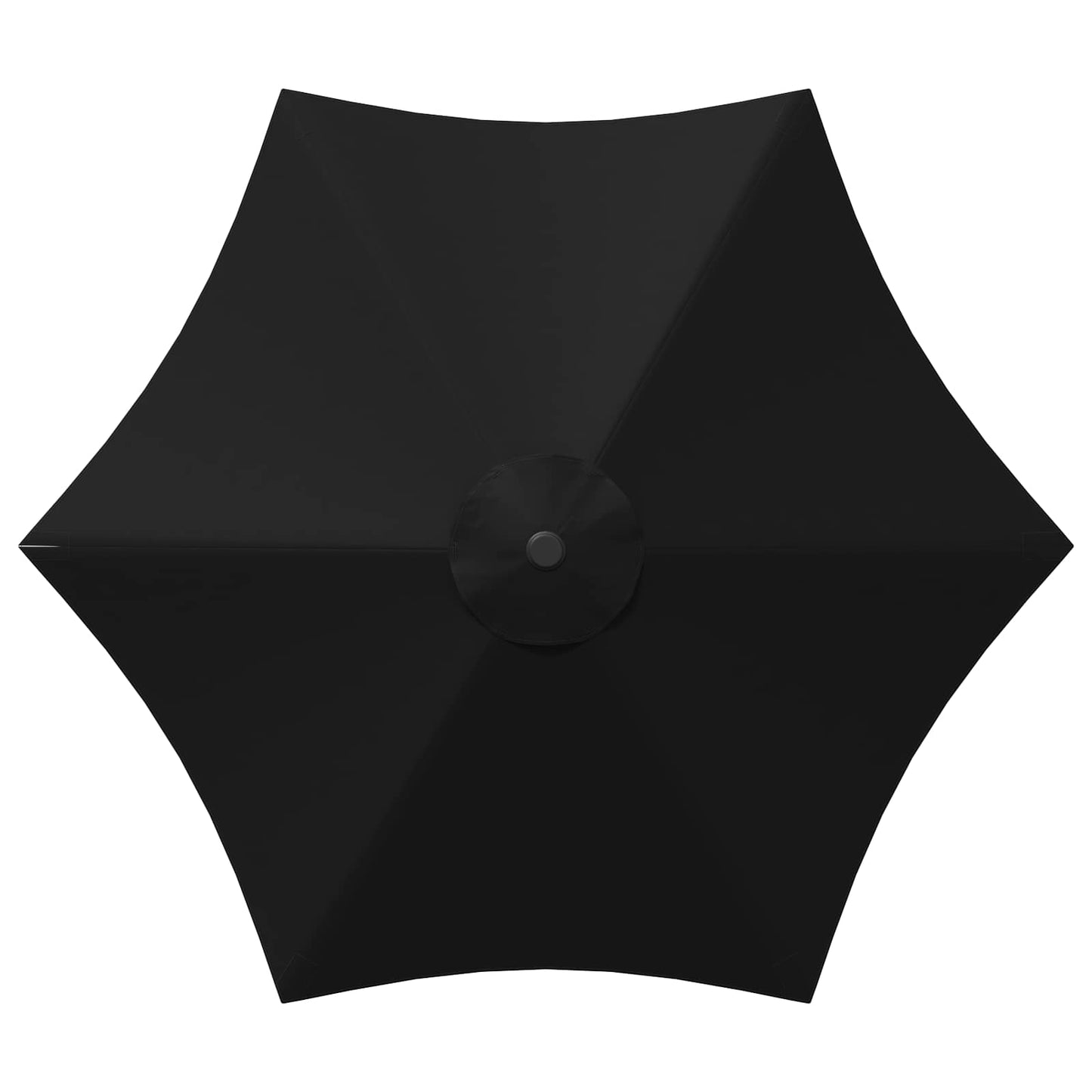 Garden Parasol 230 x 230 cm Polyester Rectangular Black