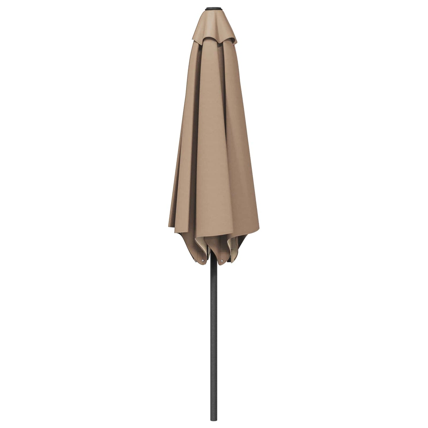 Garden Parasol 270 x 270 cm Polyester Rectangular Taupe