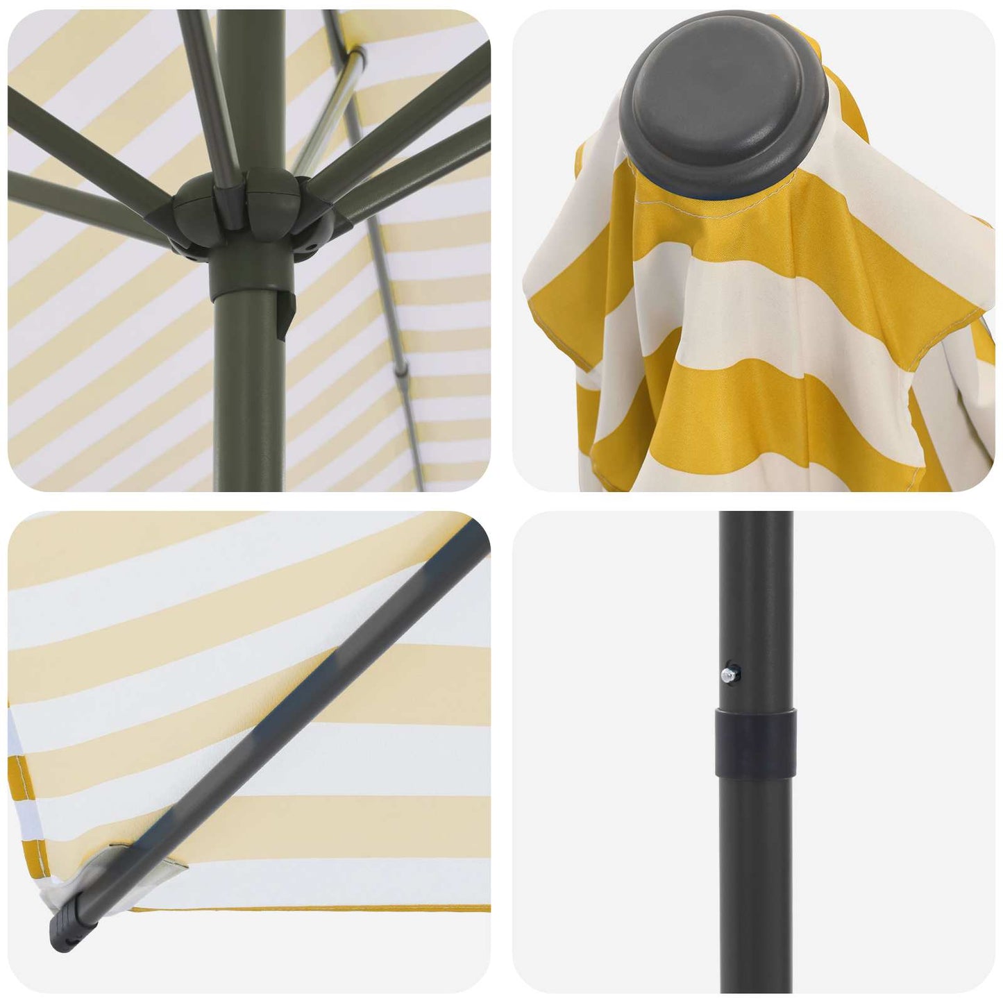 Garden Parasol 270 x 270 cm Polyester Rectangular