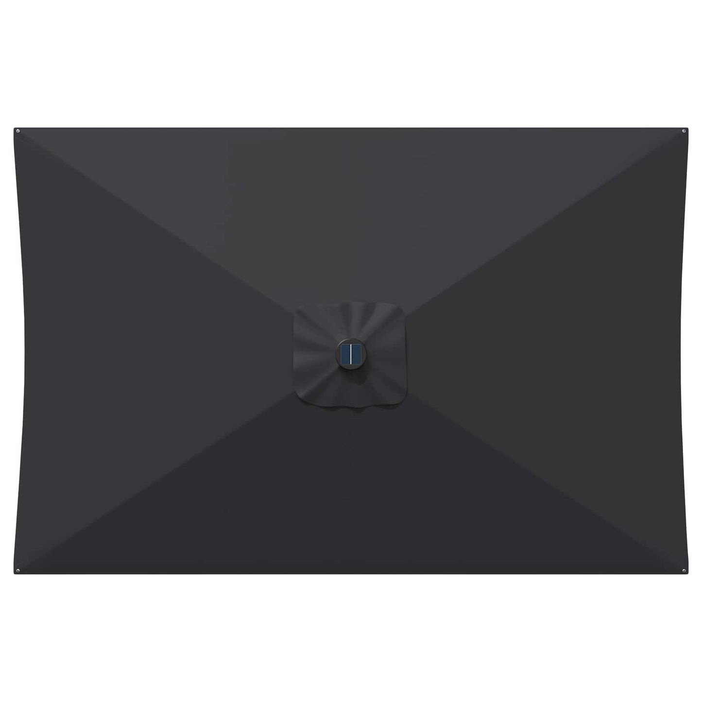 Garden Parasol with LED Lights and Base 200 x 300 cm Polyester
