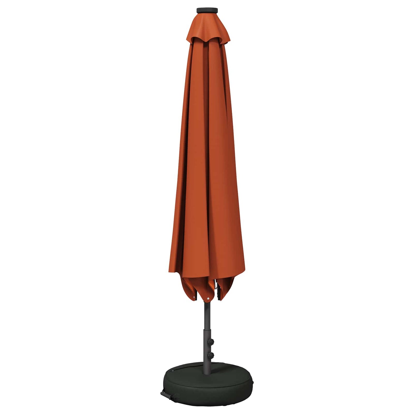 Garden Parasol with LED Lights and Base 200 x 300 cm Polyester