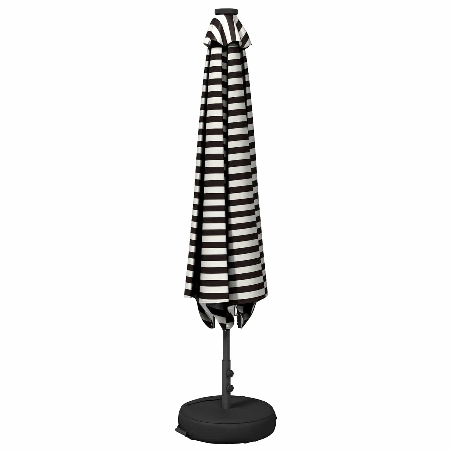 Garden Parasol with LED Lights and Base 200 x 300 cm Polyester