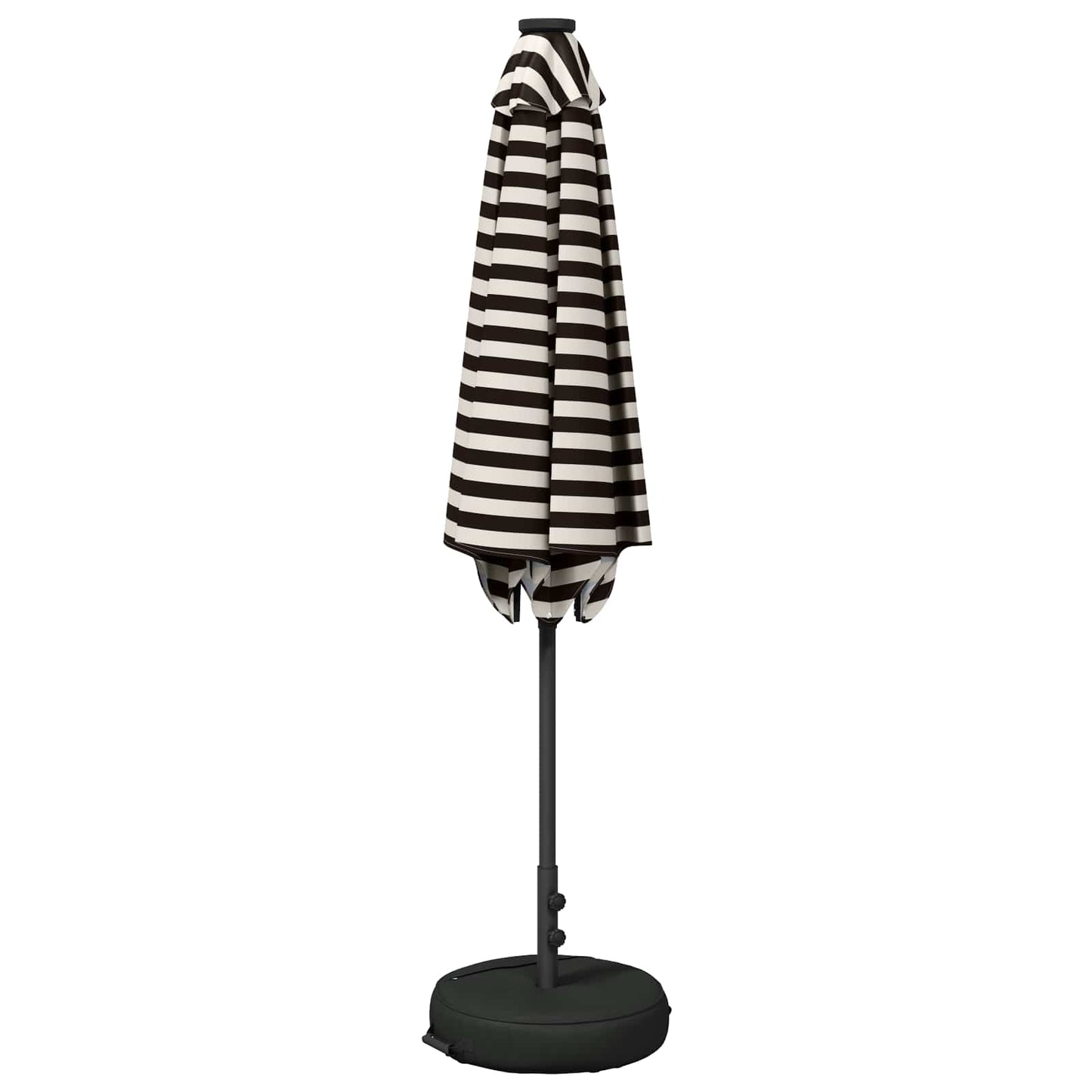 Garden Parasol with LED Lights and Base 270 x 270 cm Polyester