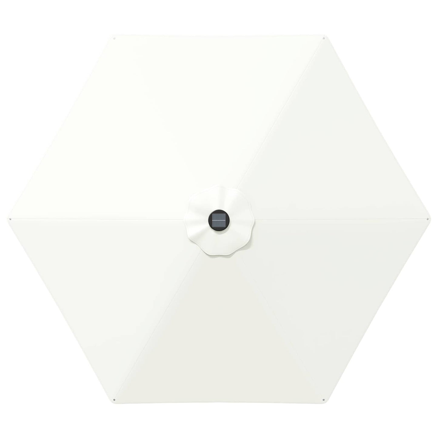 Garden Parasol with LED Lights and Base 300 x 300 cm Polyester