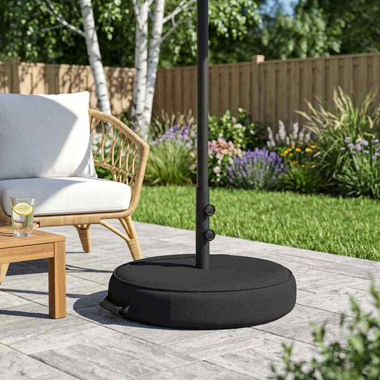 Patio Umbrella Base 53 x 53 x 40 cm Steel Black