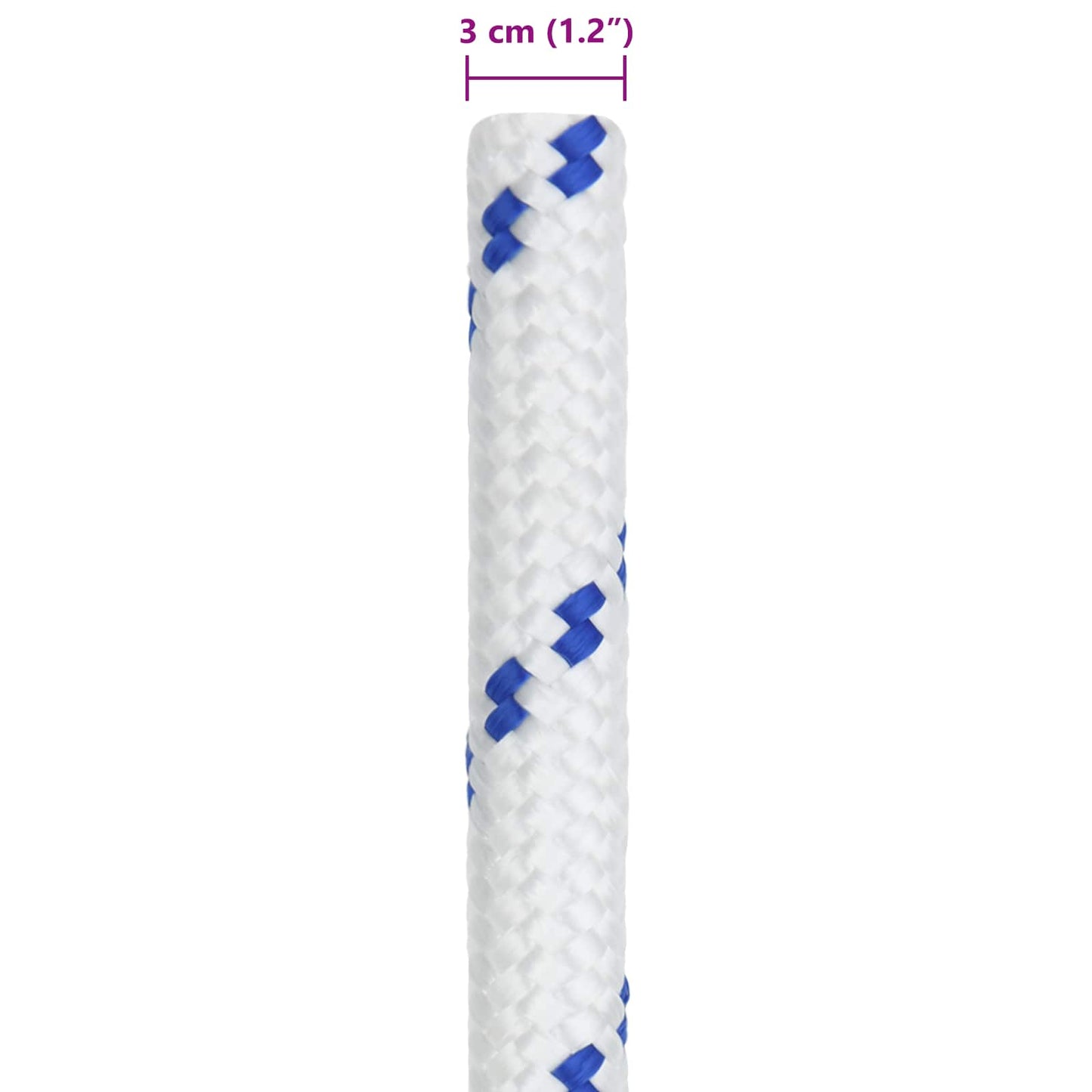 Boat Rope 5 m 3 White and Blue PP