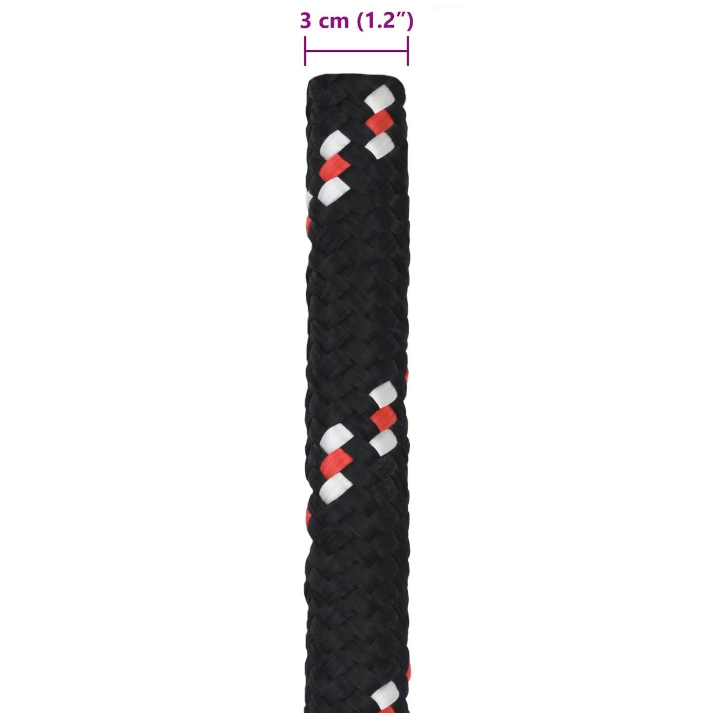 Boat Rope 50 m 3 Black and Red PP
