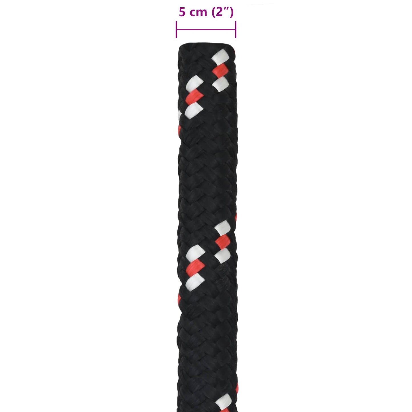 Boat Rope 5 m 5 Black and Red PP