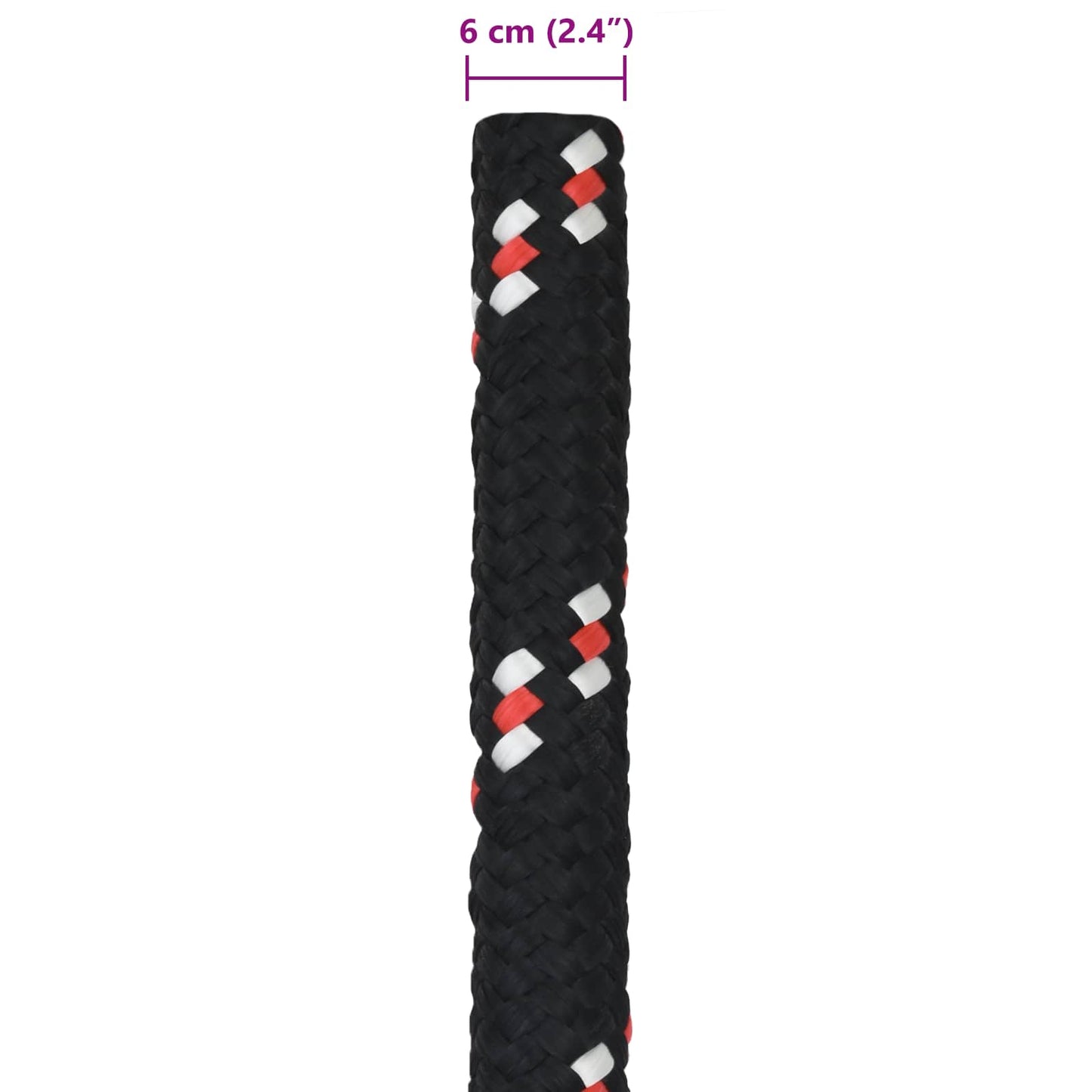 Boat Rope 6 mm 5 m Black and Red