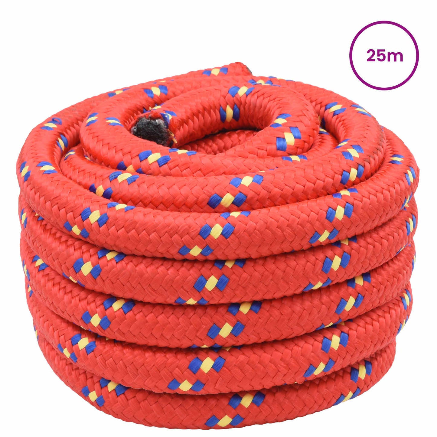 Boat Rope 25 m 3 Red PP