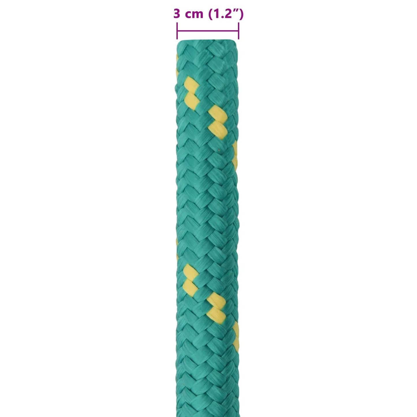 Boat Rope 25 m 3 Green PP
