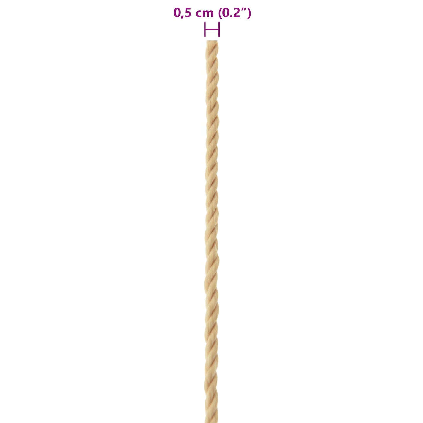 Boat Rope 0.5 mm 100 m Natural