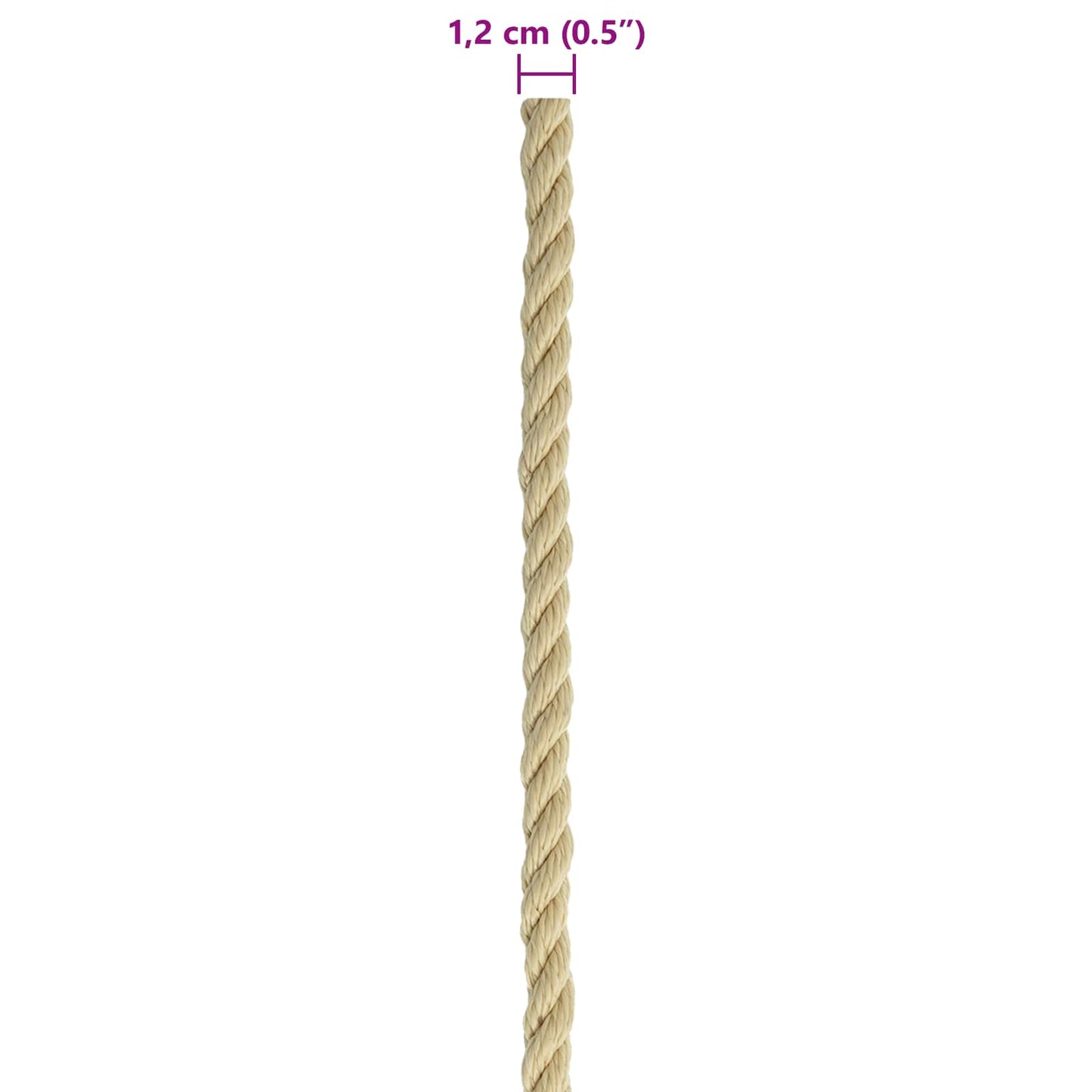 Boat Rope 250 m 1.2 Natural PP