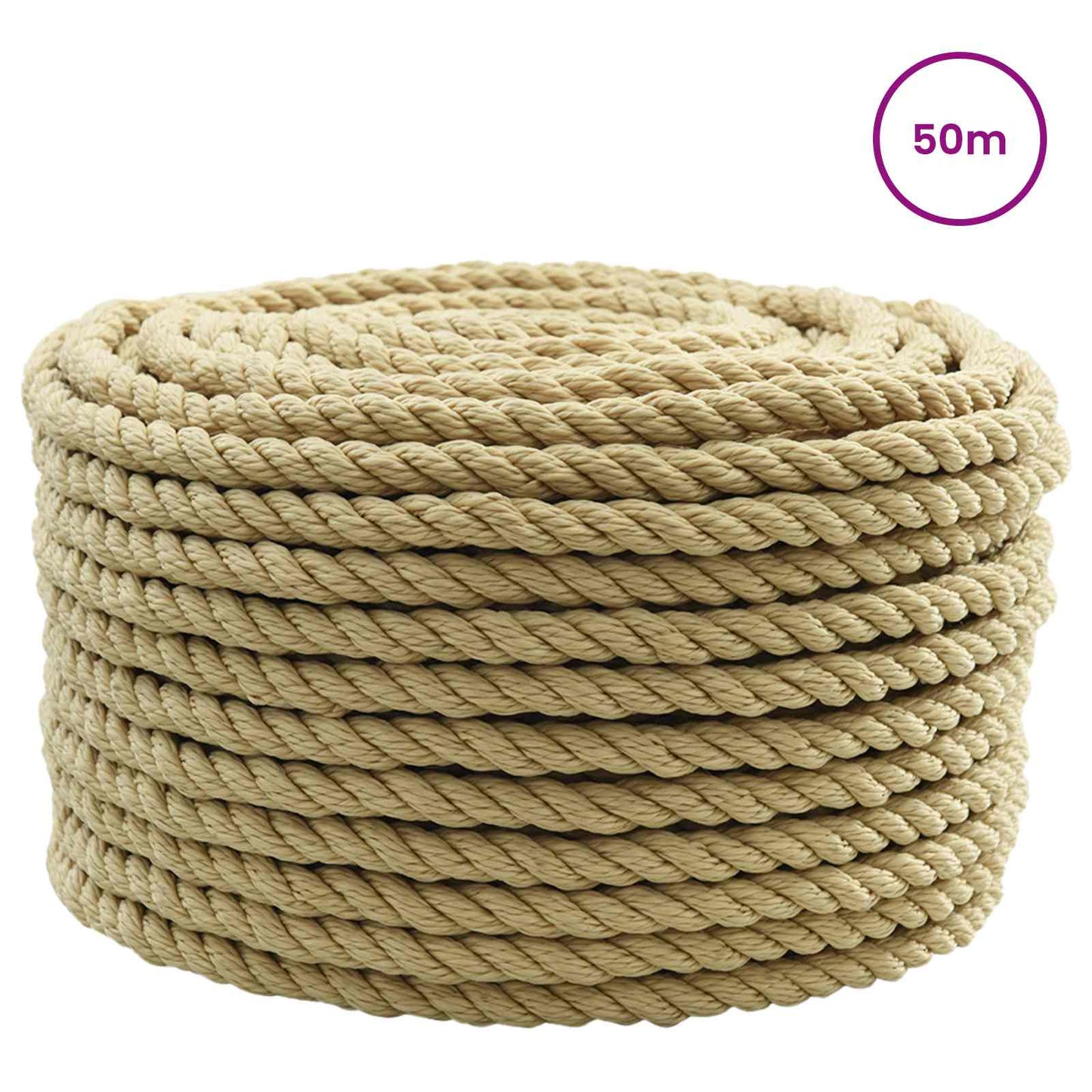 Boat Rope 50 m 1.6 Natural PP