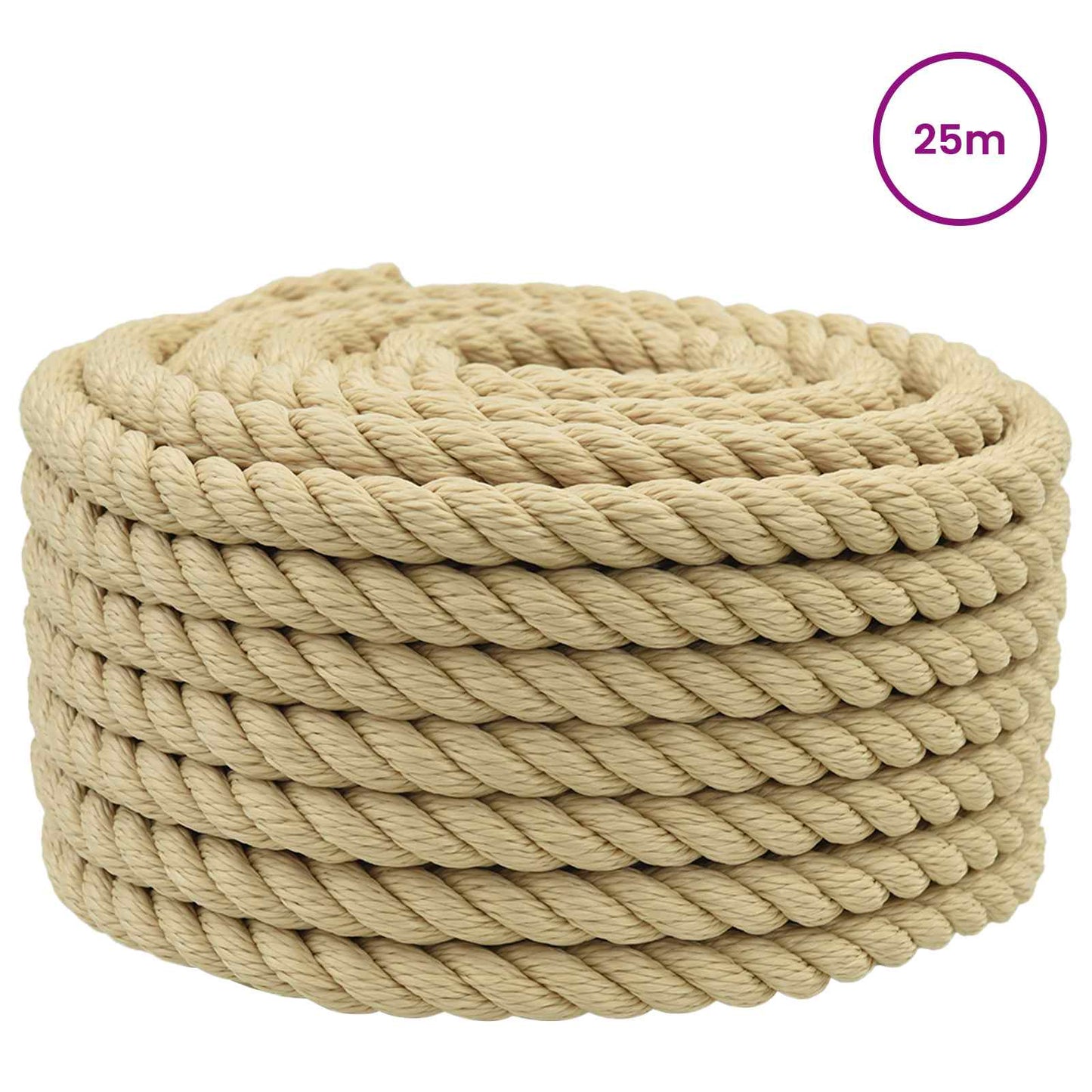 Boat Rope 25 m 1.8 Natural PP
