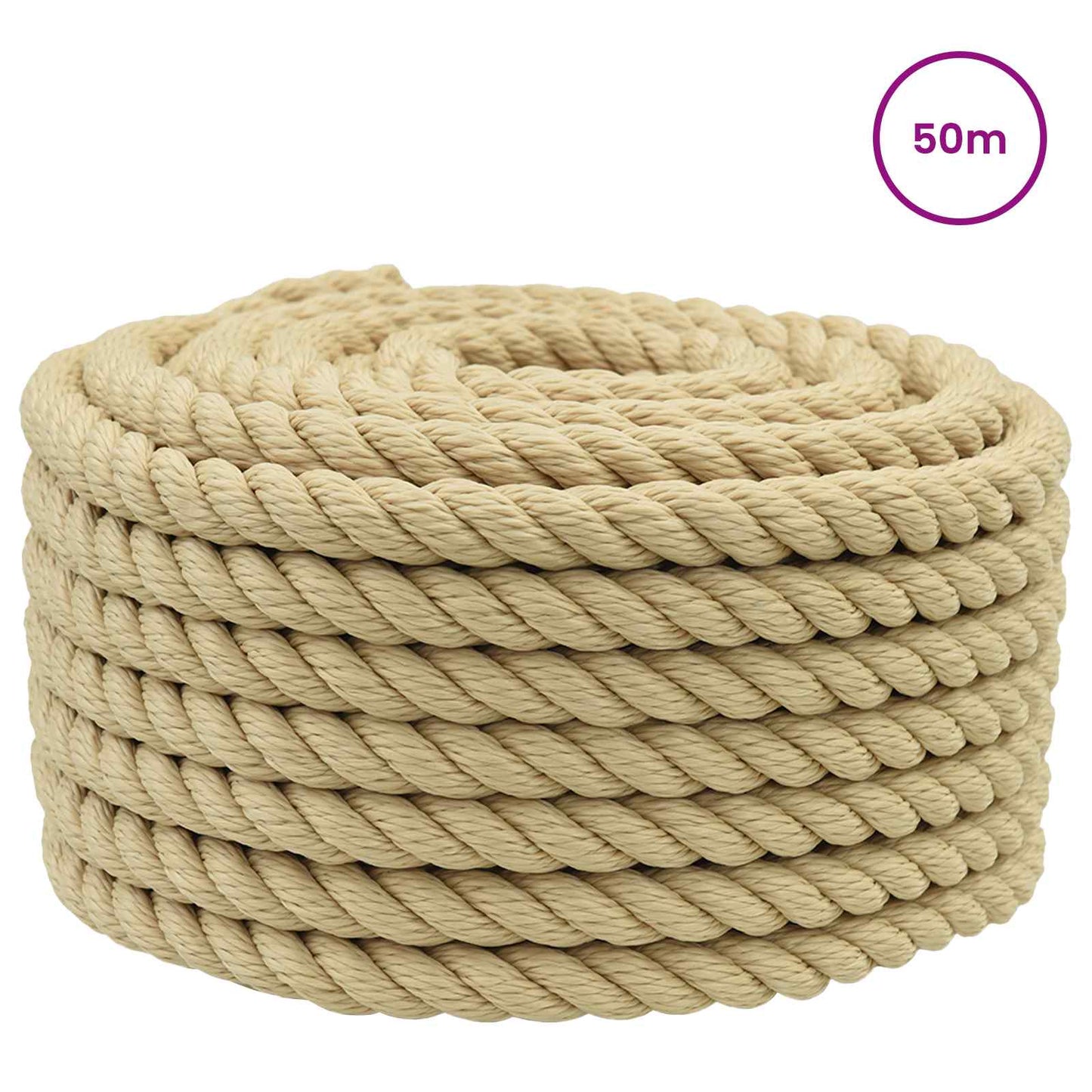 Boat Rope 50 m 2 Natural PP