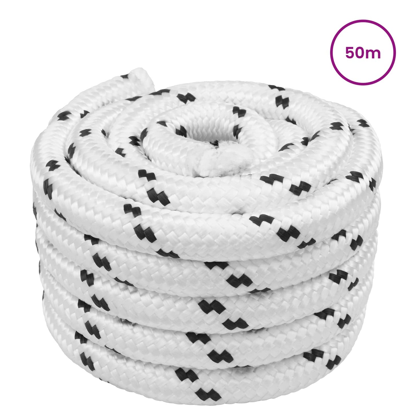Boat Rope White 50 m Polyester