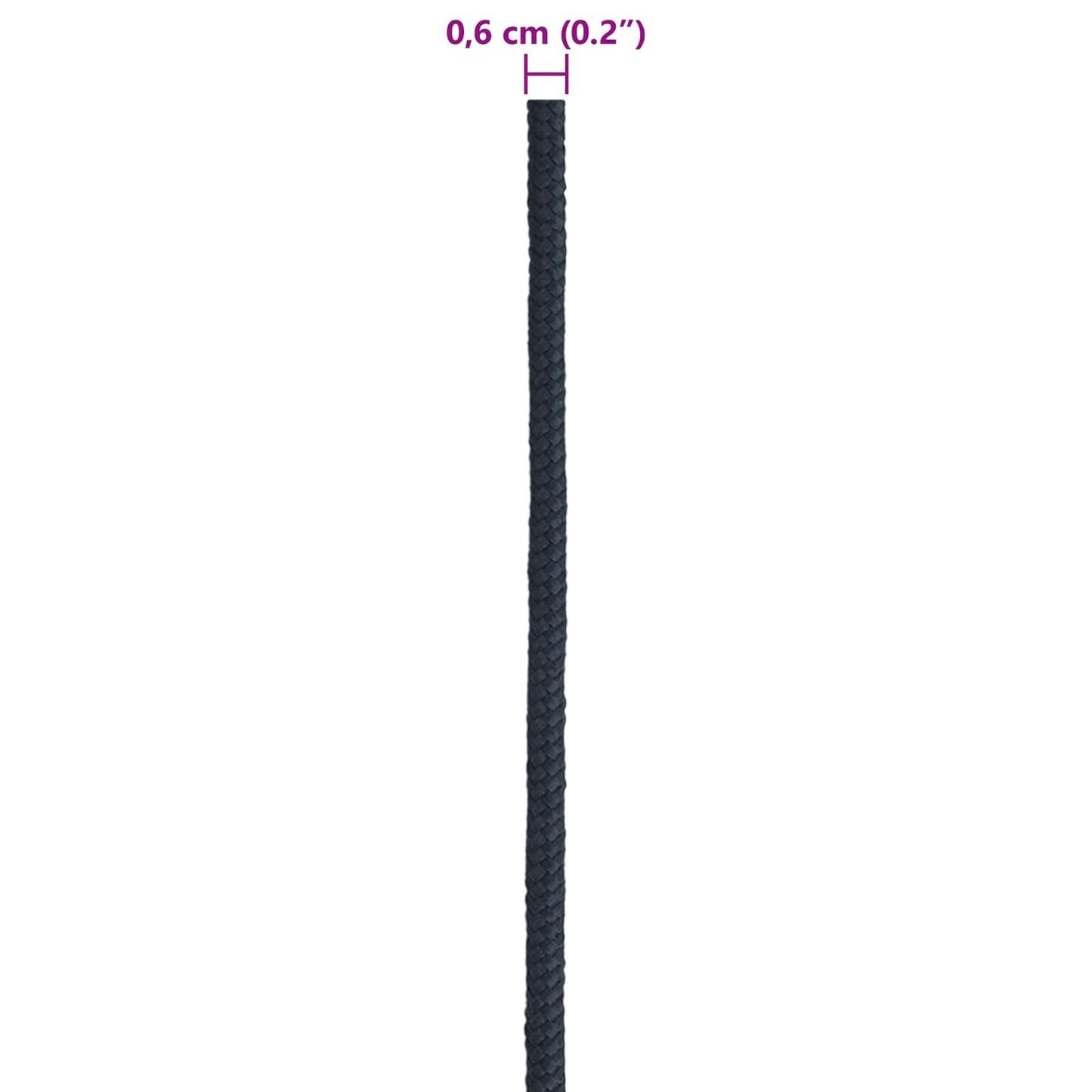 Boat Rope 0.6 mm 25 m Royal Blue Polyester