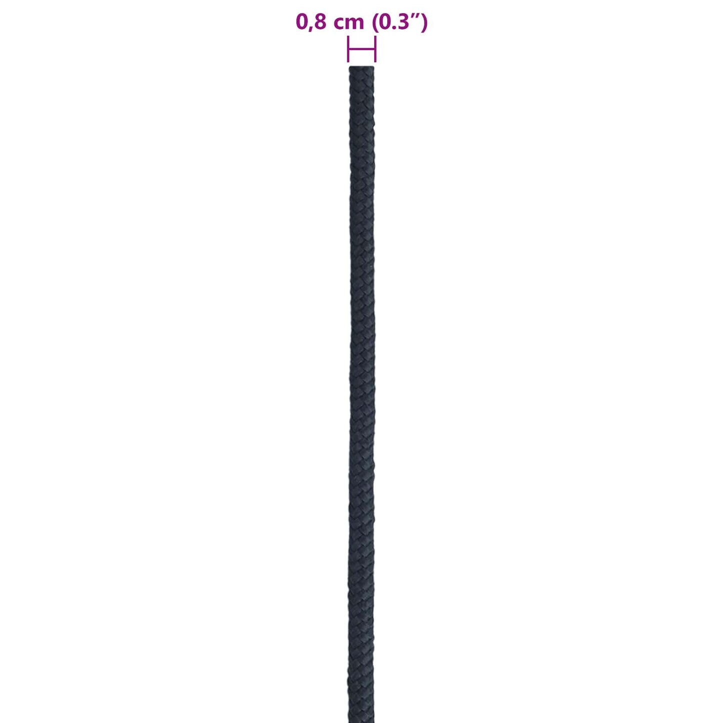 Boat Rope 0.8 mm 100 m Royal Blue Polyester