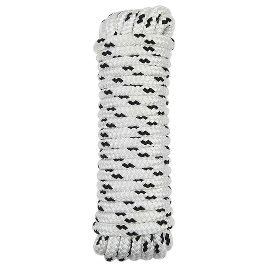 Boat Rope 16 mm 6 m White and Black Polyester