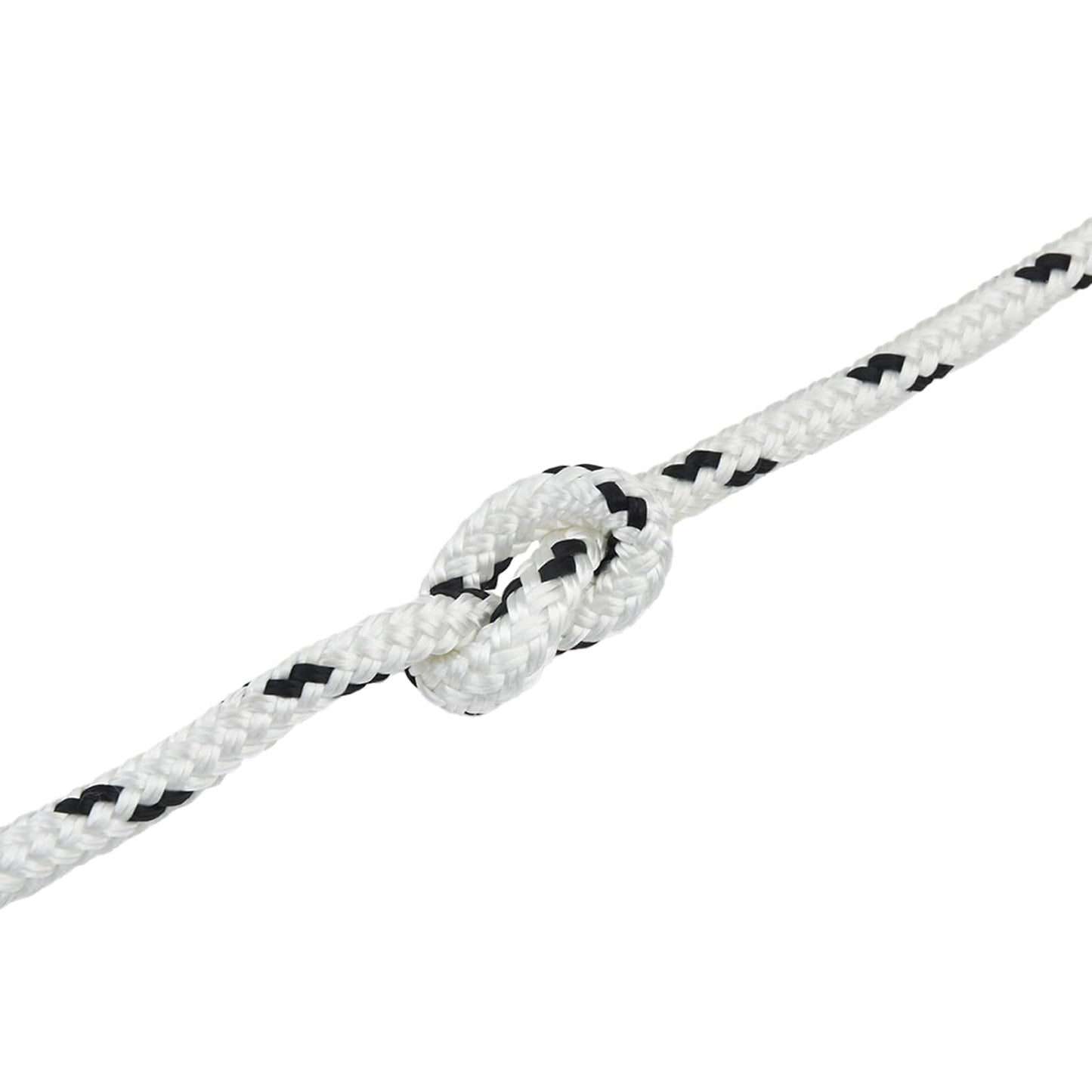 Boat Rope 9 m 1.6 White and Black Polyester