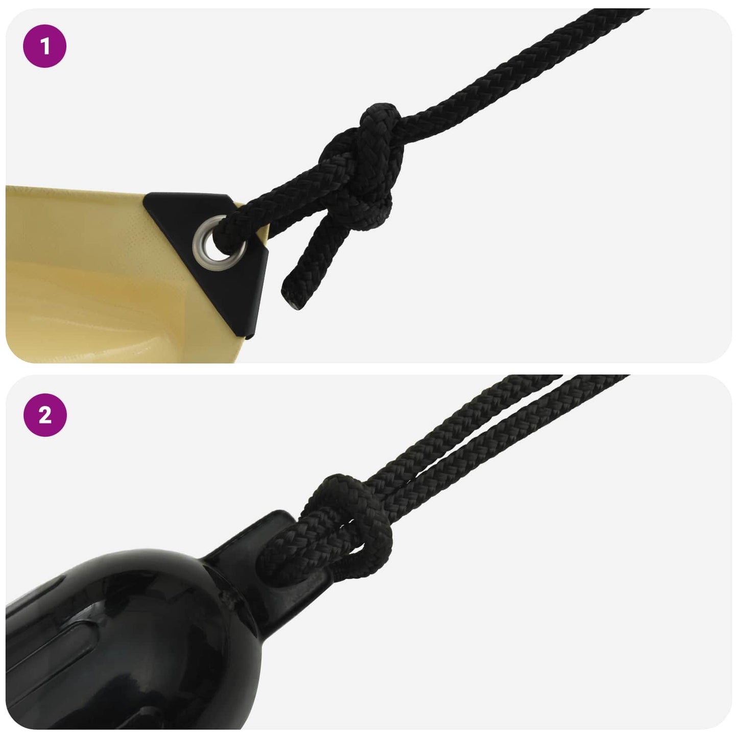 Boat Rope 15 m 1.4 Black Polyester