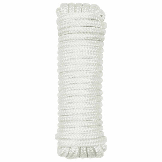Boat Rope 10 mm 9 m White Polyester