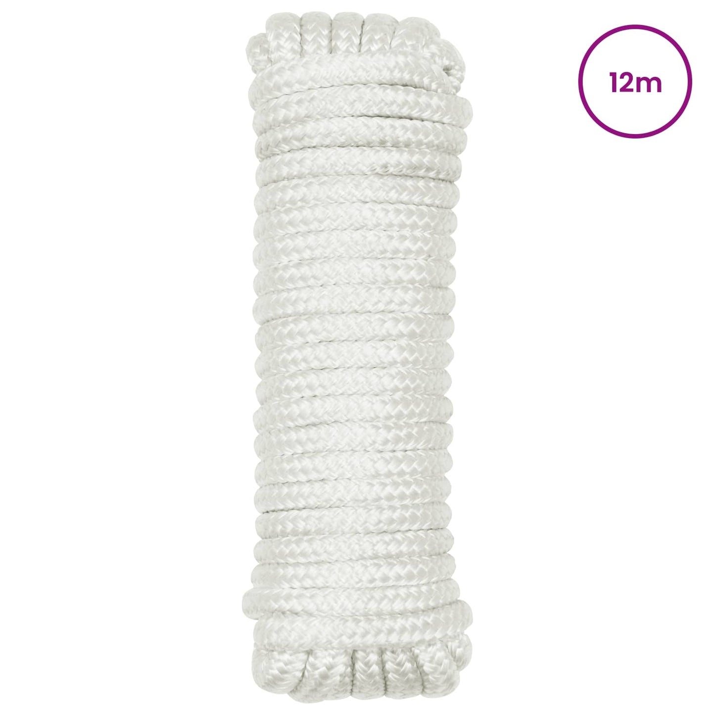 Boat Rope 12 m 1.4 White Polyester