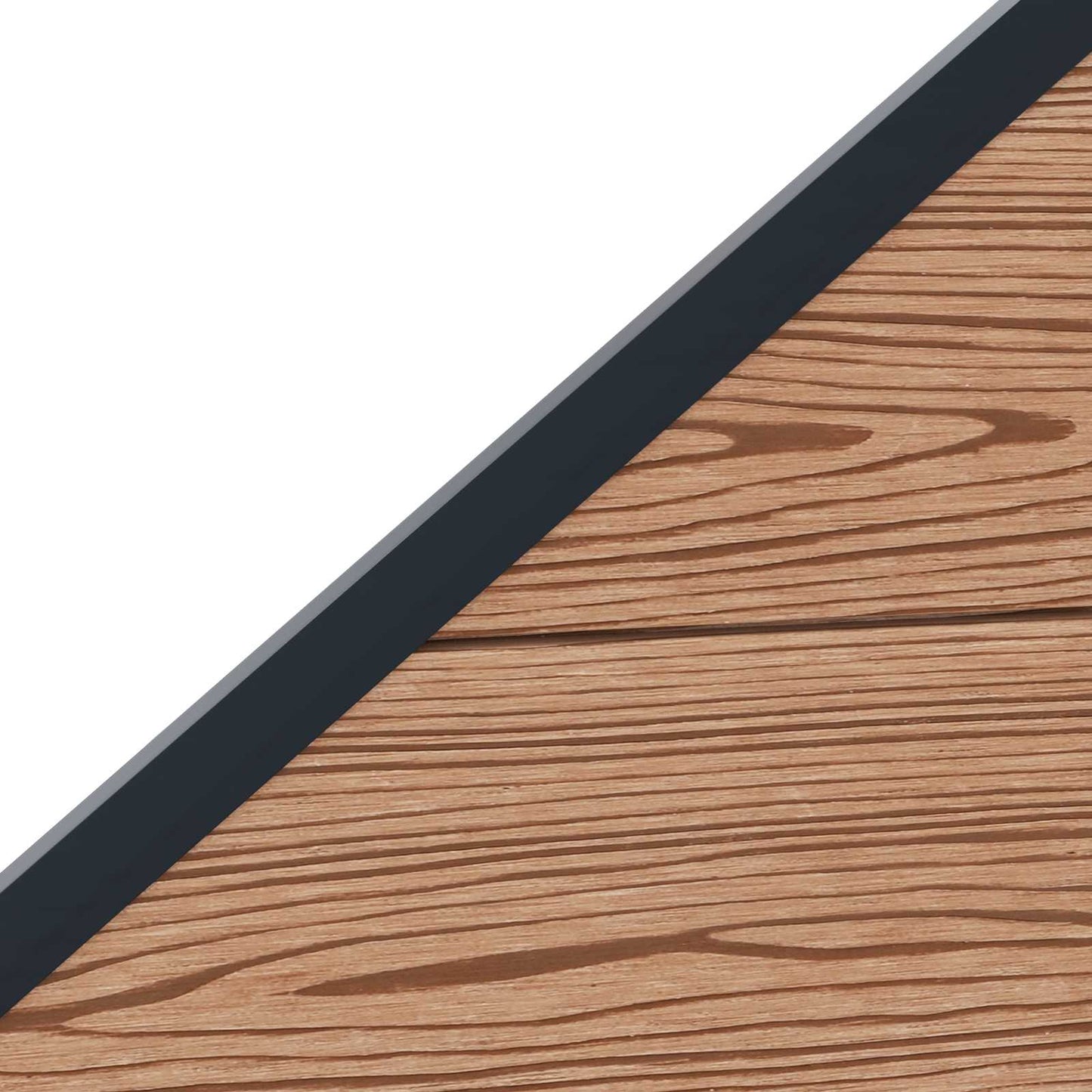 Fence Panel 10 pcs WPC and Aluminium Brown
