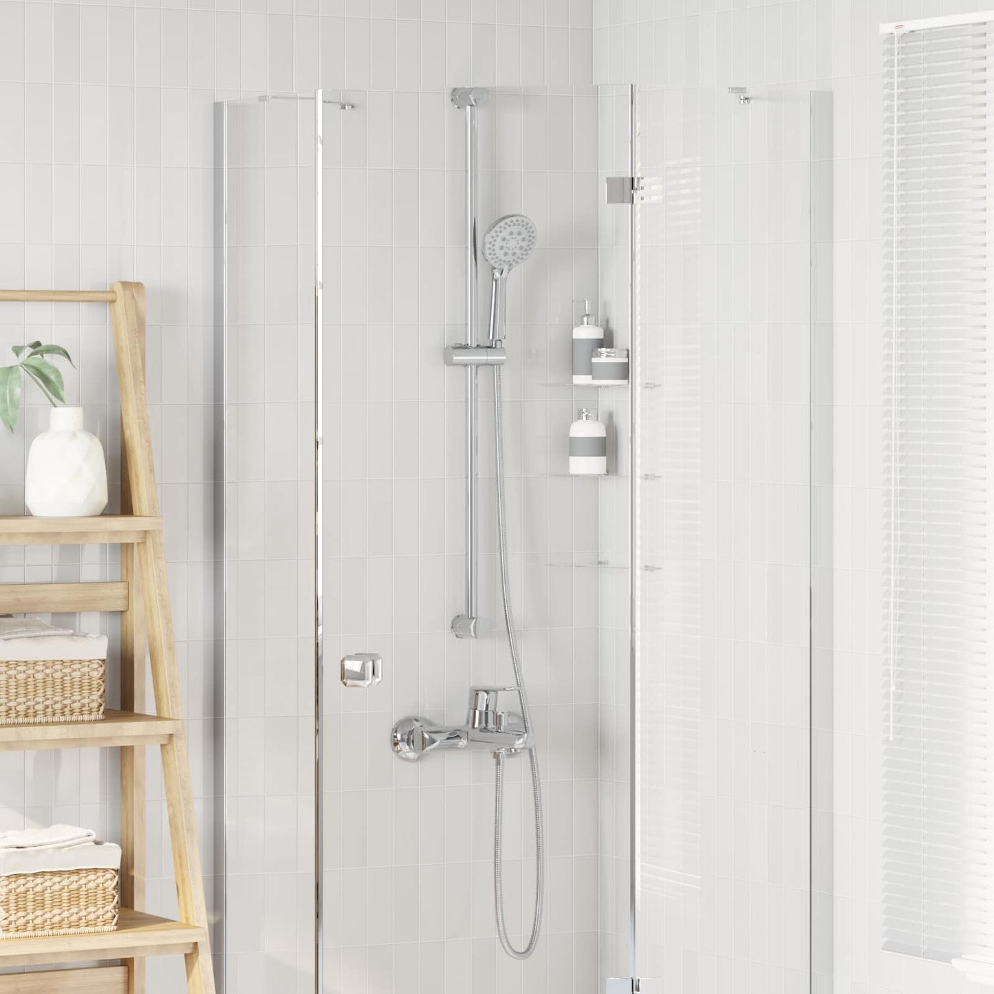 Shower Head Set Chrome 150 cm Stainless Steel