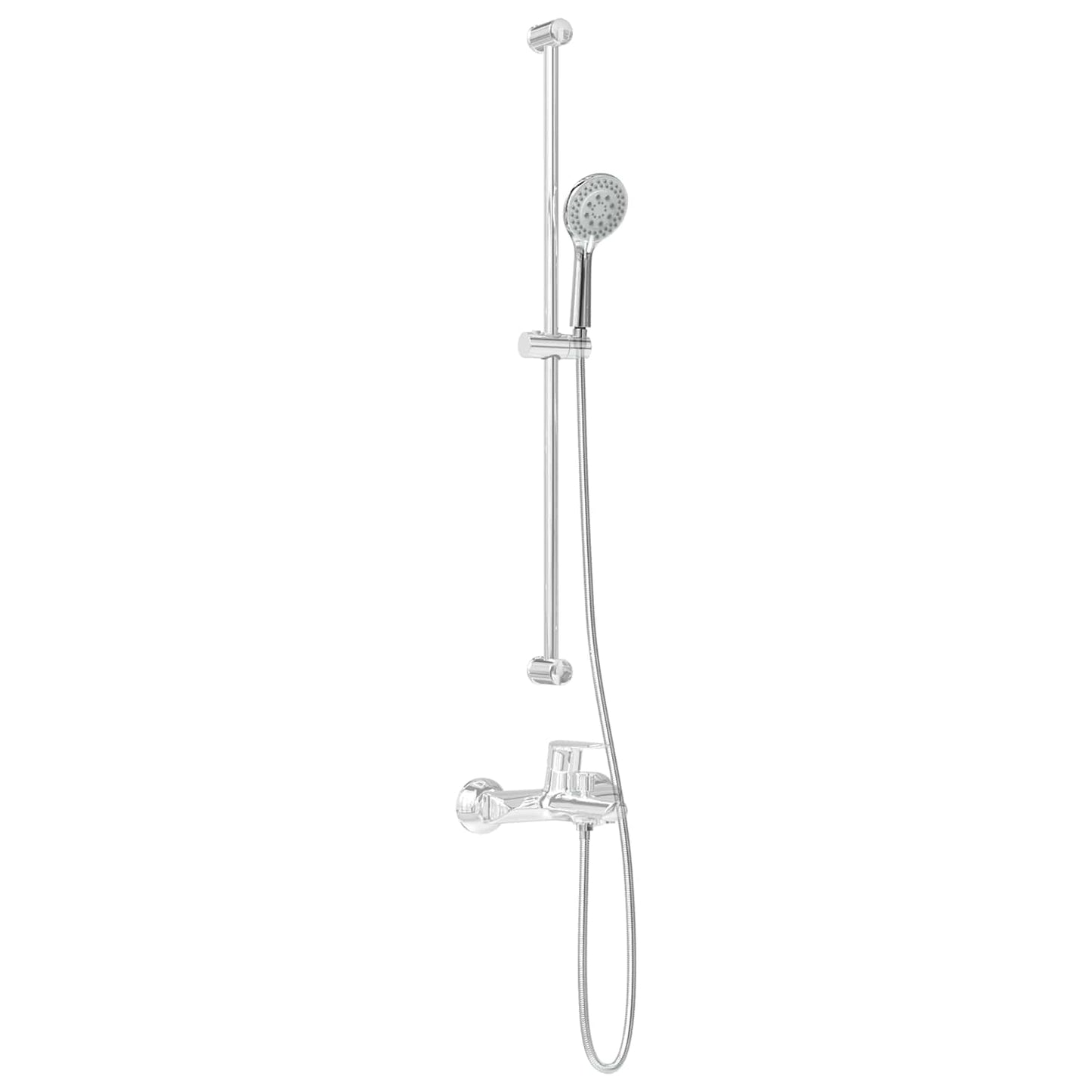 Shower Head Set Chrome 150 cm Stainless Steel