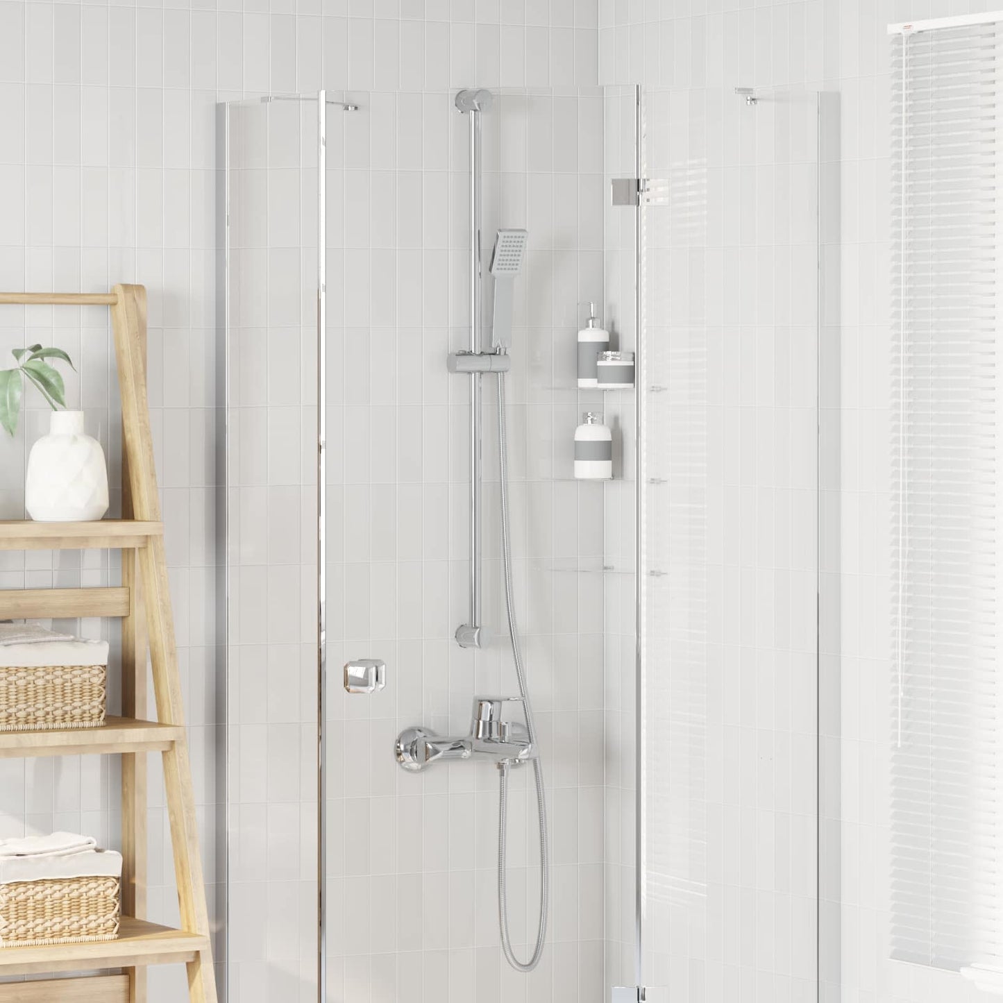 Shower Head Set Chrome 150 cm Stainless Steel