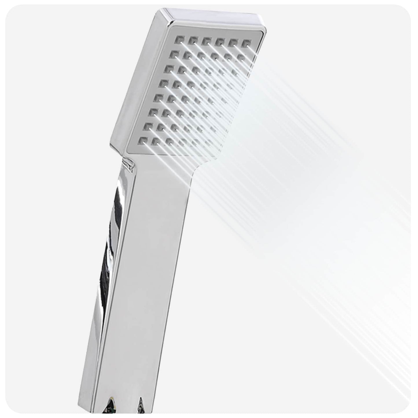 Shower Head Set Chrome 150 cm Stainless Steel
