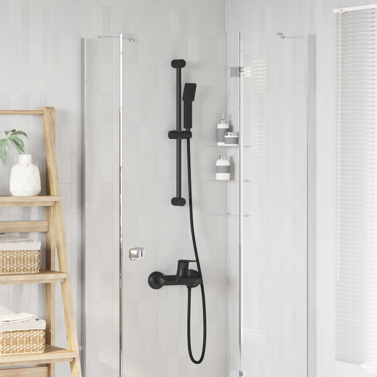 Shower System Set Height Adjustable steel