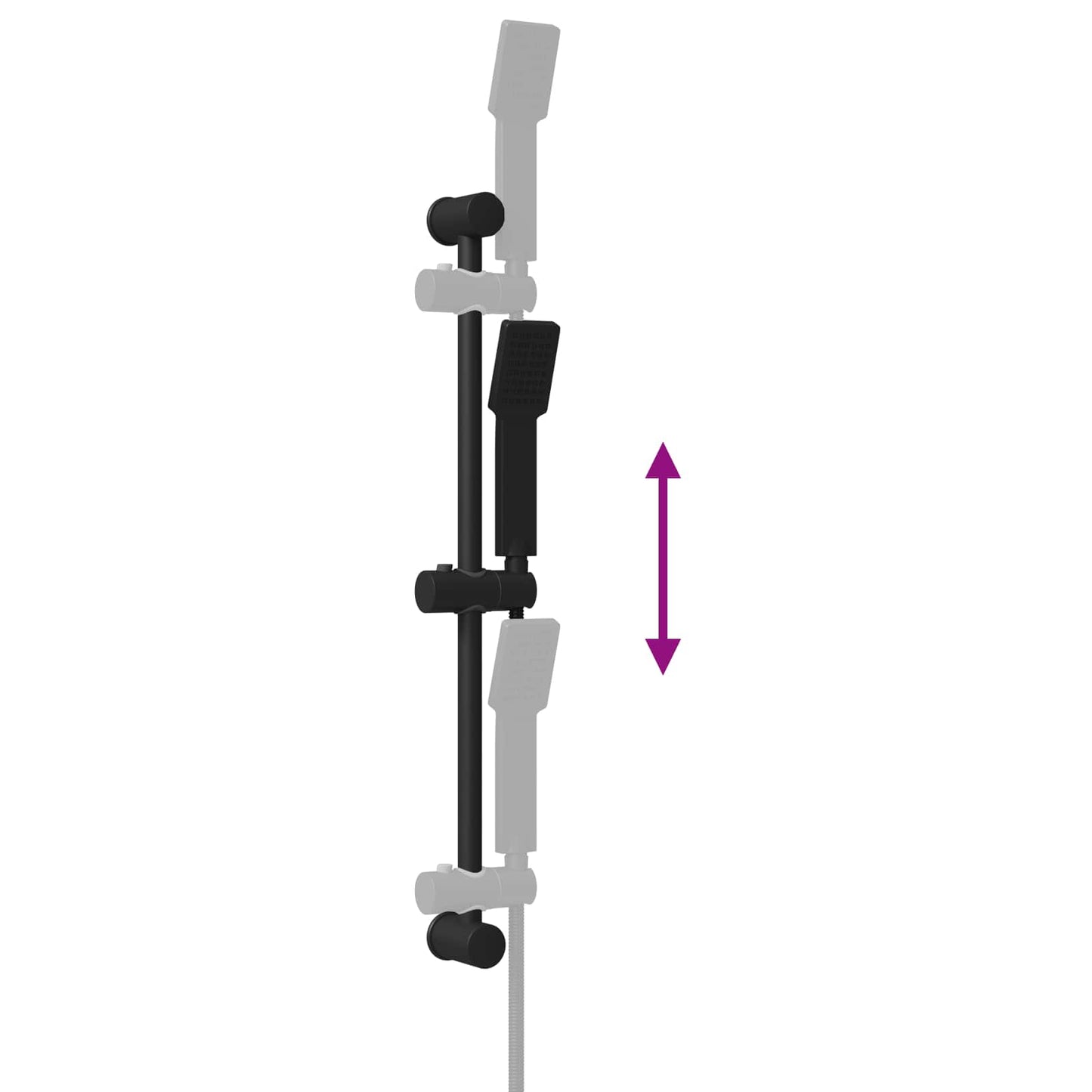 Shower System Set Height Adjustable steel