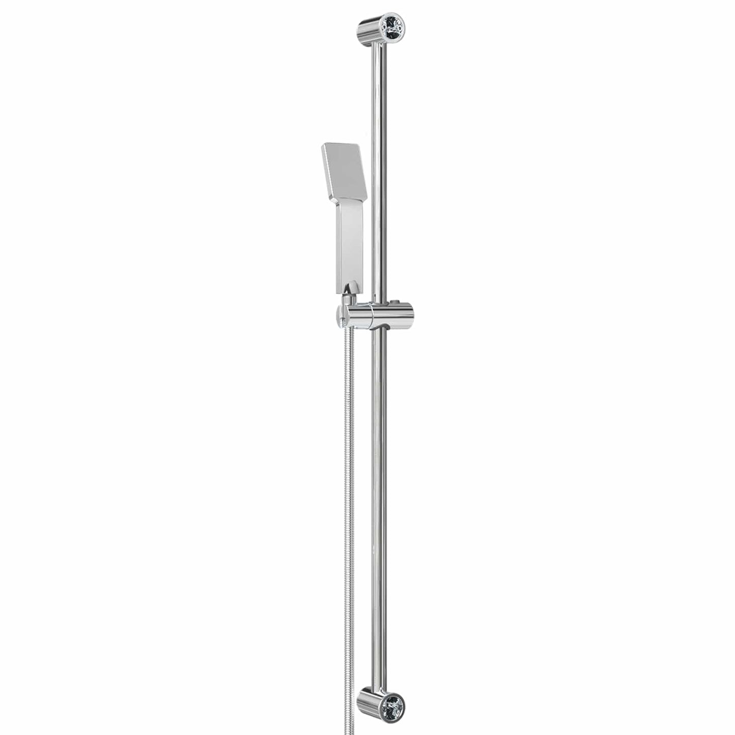 Shower System Set Chrome 100 cm Stainless Steel