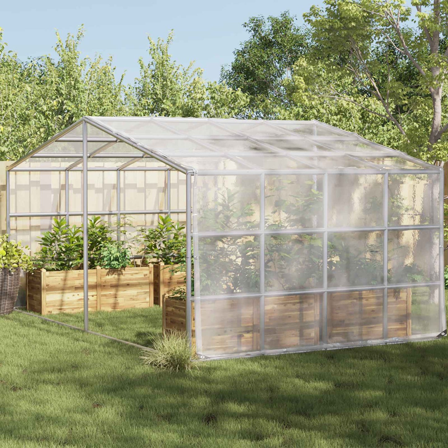Plant Cover Transparent 4 x 6 m PE