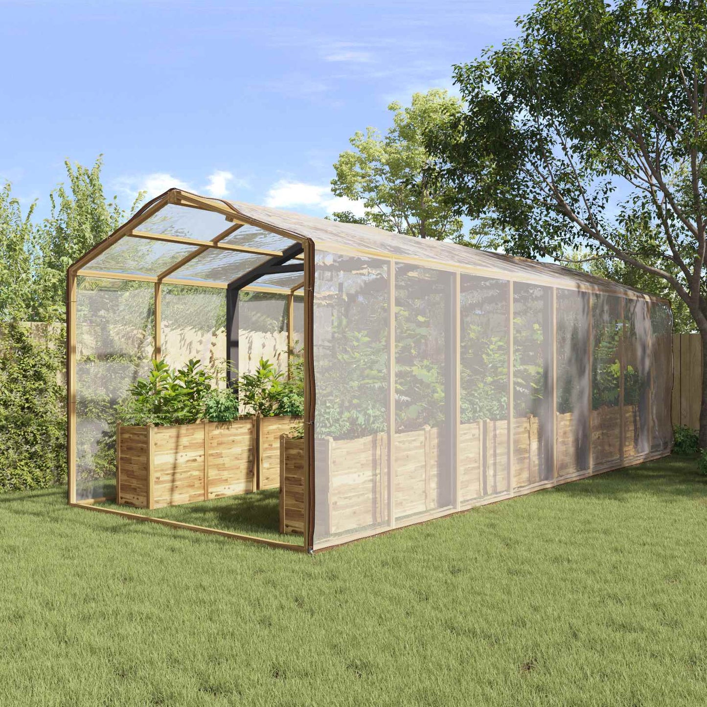 Plant Cover Transparent 6 x 6 m PE