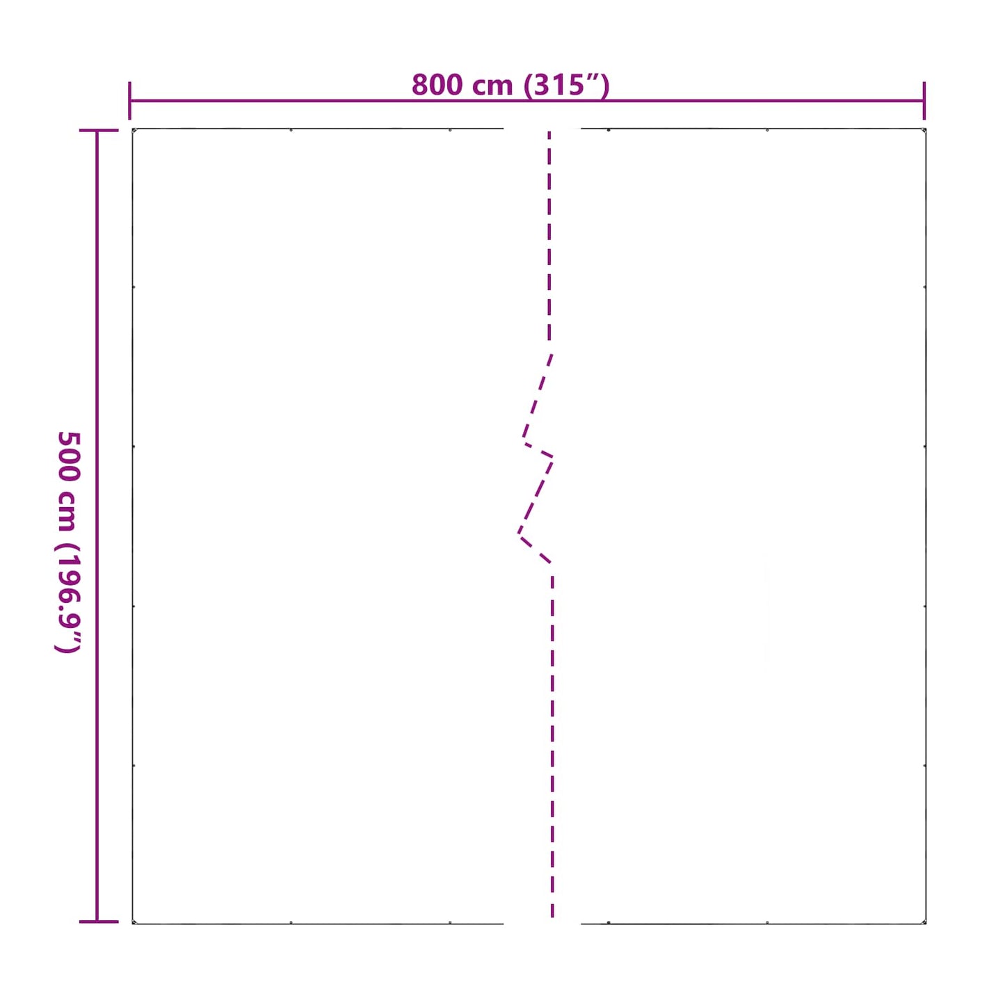 Plant Cover Transparent 5 x 8 m PVC