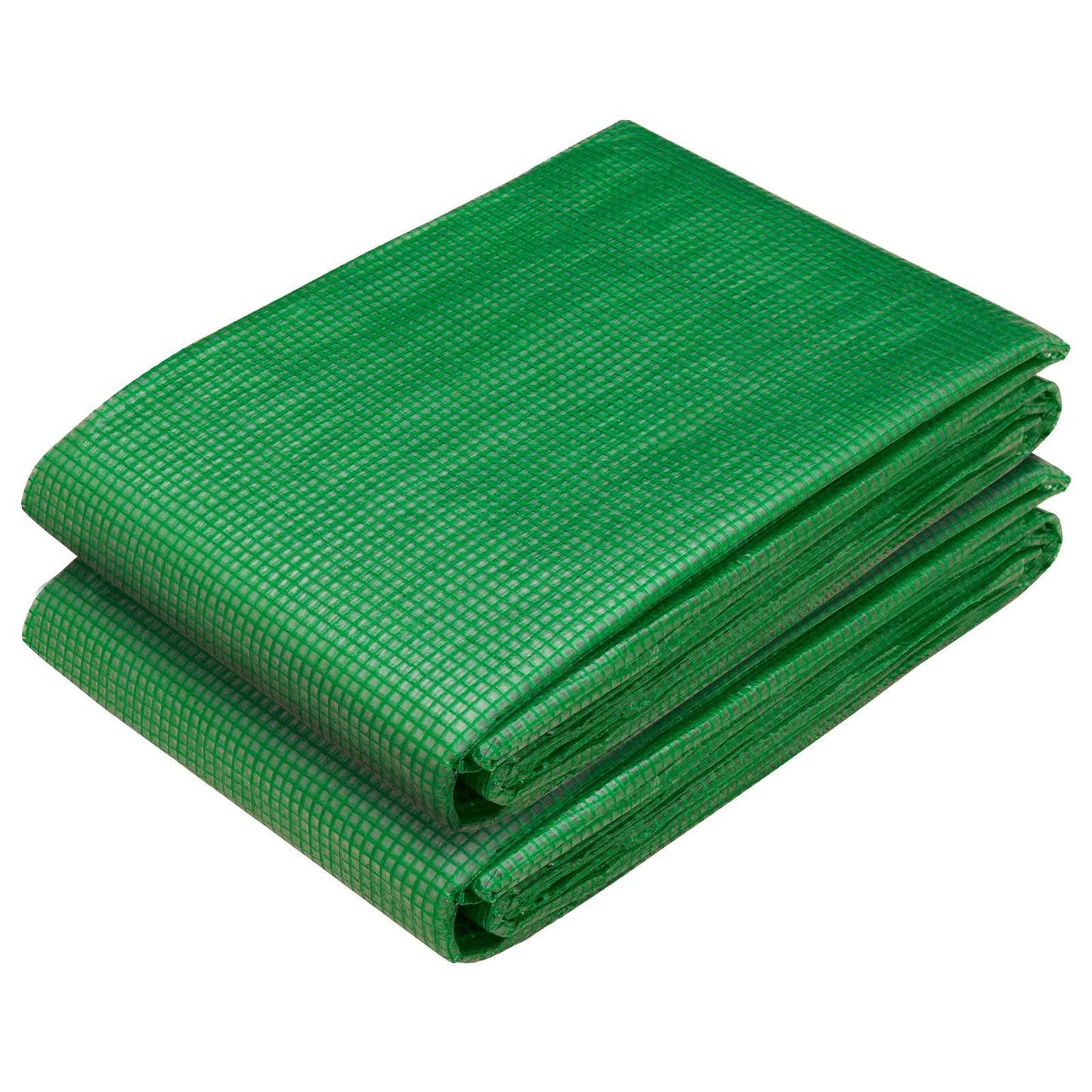 Tarpaulin with Eyelets 2 pcs Green 2 x 15 m 260 gsm PE