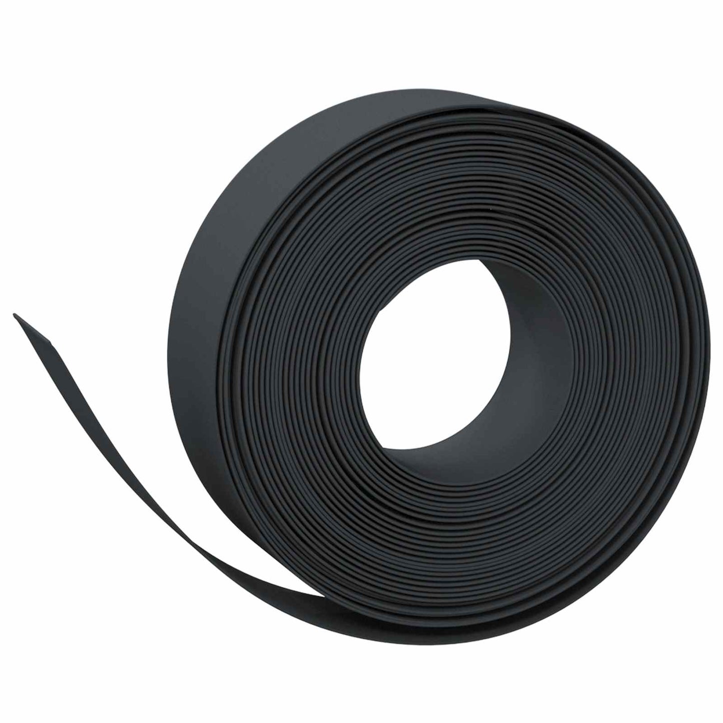 Garden Edging 25 m 15 cm PE Black