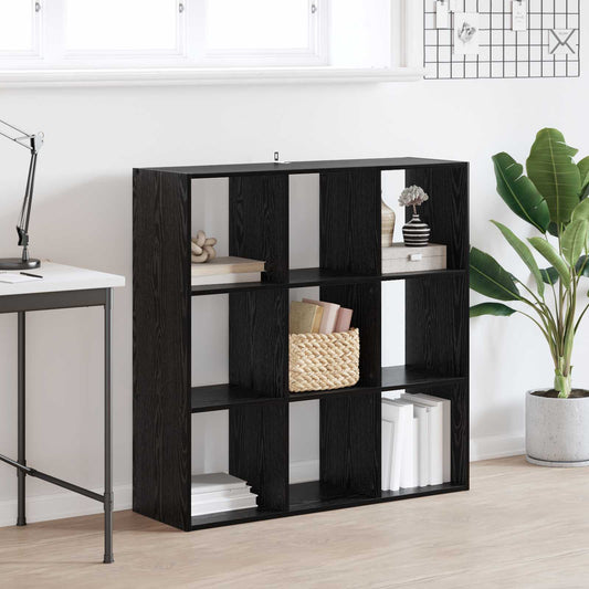 Bookcase Black Oak 102 x 32 x 102 cm