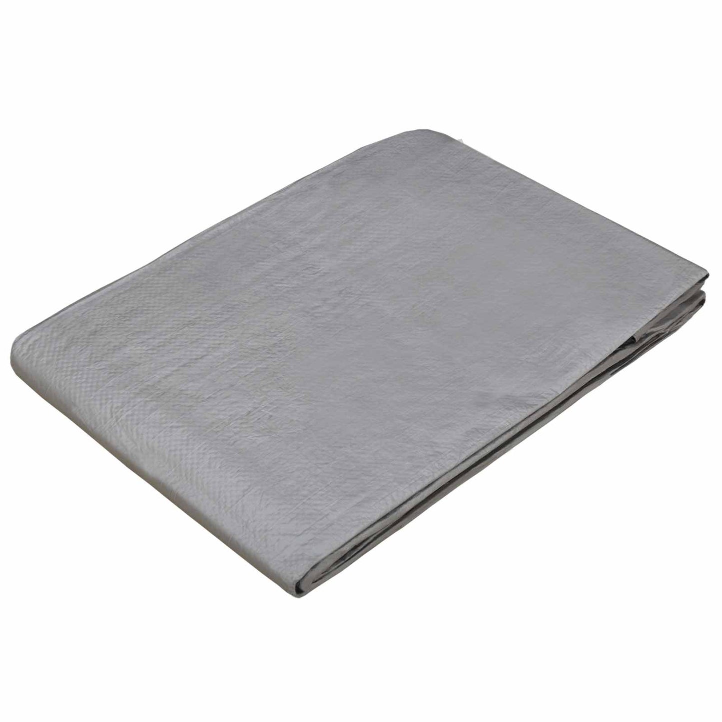 Tarpaulin with Eyelets Light Grey 6 x 8 m 90 gsm PE
