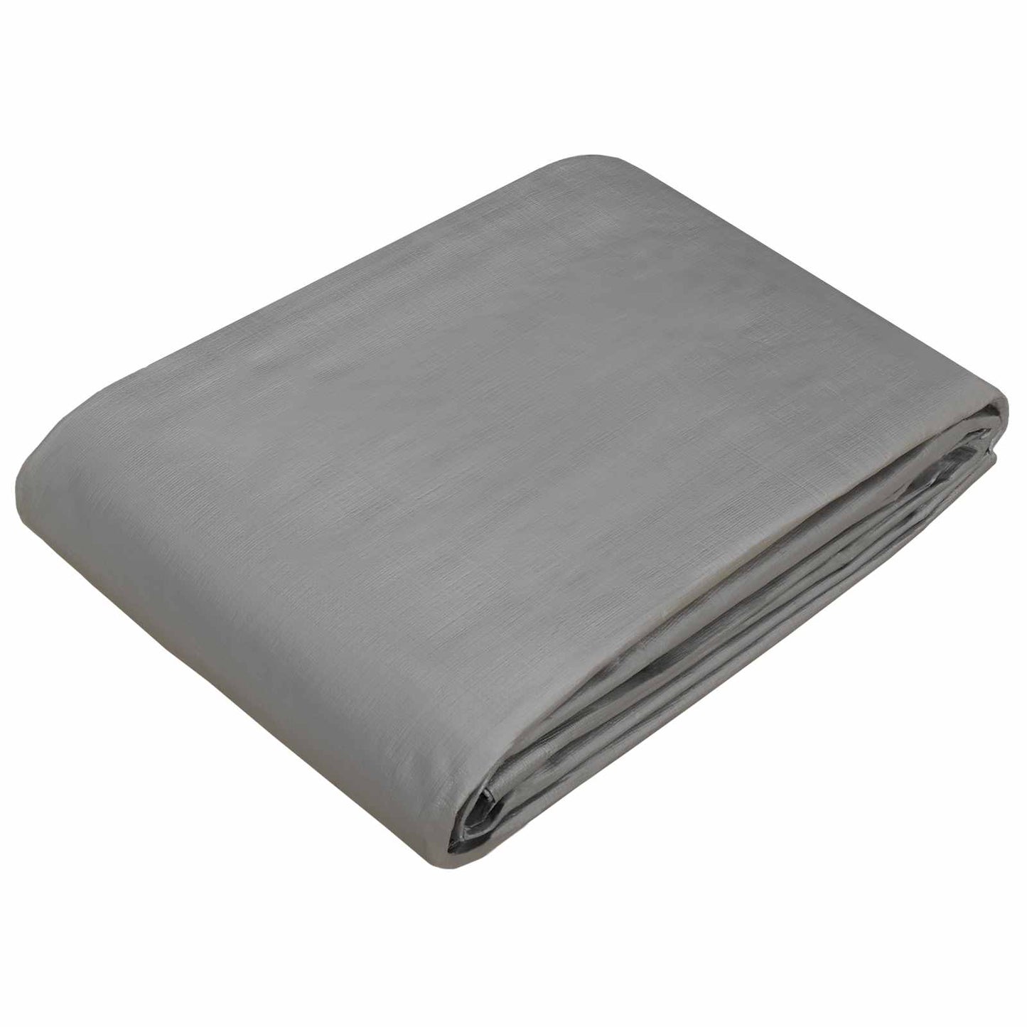 Tarpaulin with Eyelets Light Grey 6 x 10 m 260 gsm PE